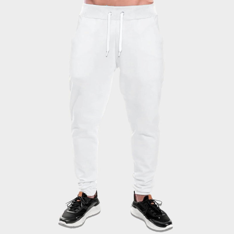 Calça Moletom Flanelado Jogger Skinny Slim Fit Musculação Inverno Academia Fitness Com Bolso Unissex