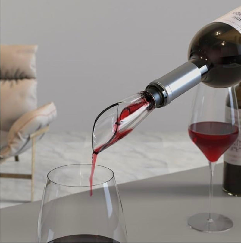 Abridor de Vinho Elétrico 4 Peças Com Saca Rolha Automático Bico Dosador