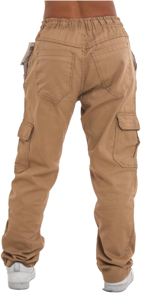 Calças Larga Cargo Bolso Lateral Moda Feminina Street Sk8
