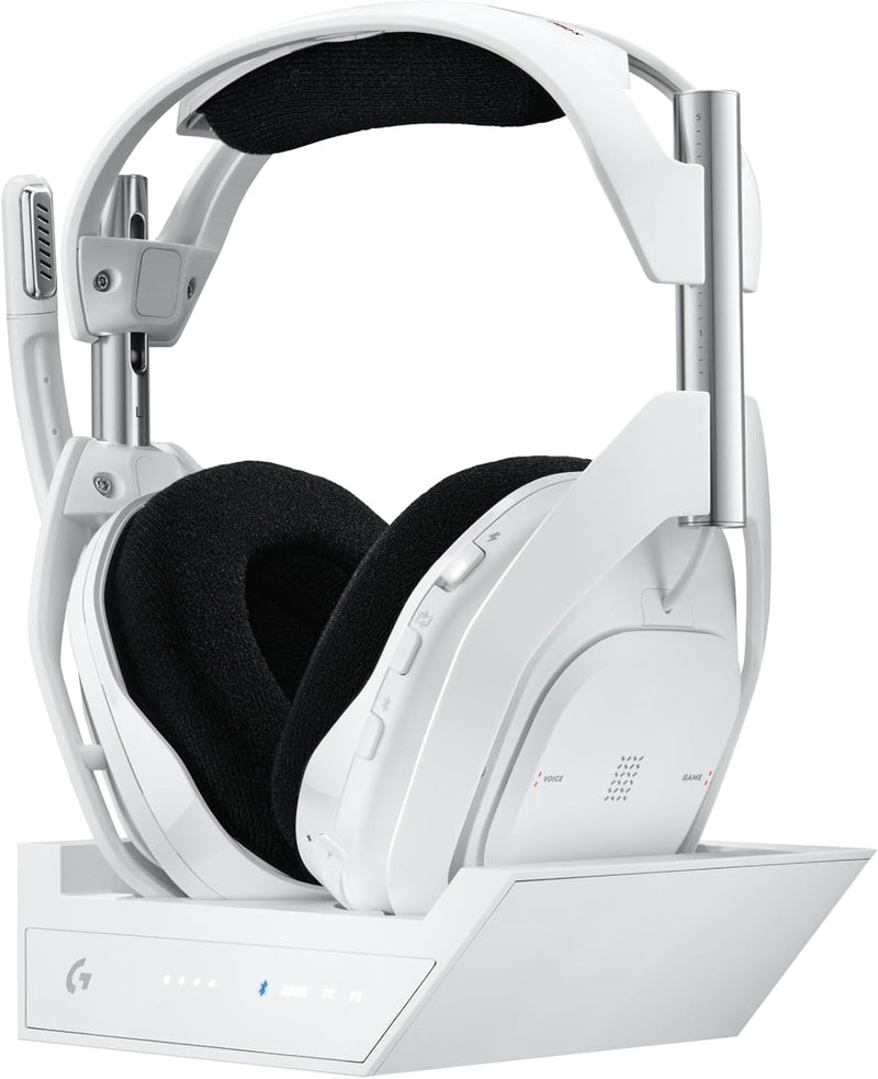 Headset Gamer Sem Fio Logitech G Astro A50 X LIGHTSPEED + Base Station, Com Conexão Bluetooth e HDMI 2.1 Passthru, Tecnologia PLAYSYNC, Compatível Com Xbox Series X|S, PlayStation, PC/Mac - Branco