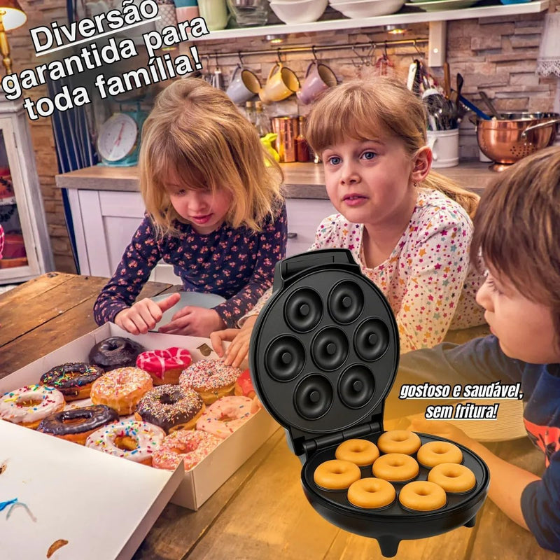 Máquina de Donuts Antiaderente – 7 Cavidades para Confeitaria Caseira