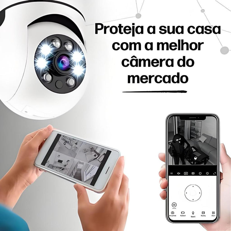 Kit 2 Câmera Segurança a Prova D'água Sem Fio